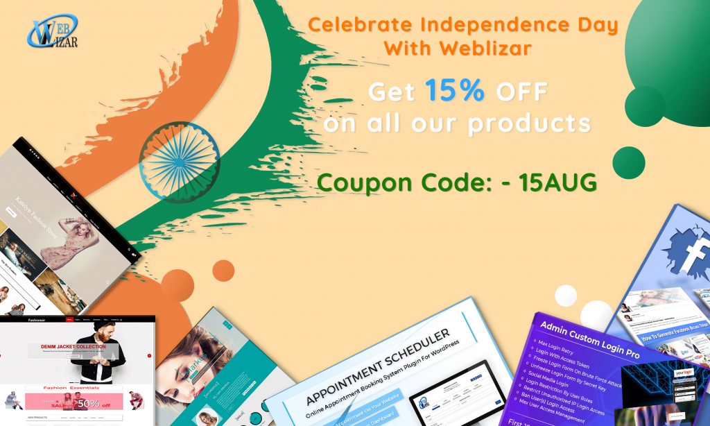 Big Offer from Weblizar On This Independence Day 2018