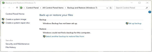 windows Backup Is Another Option