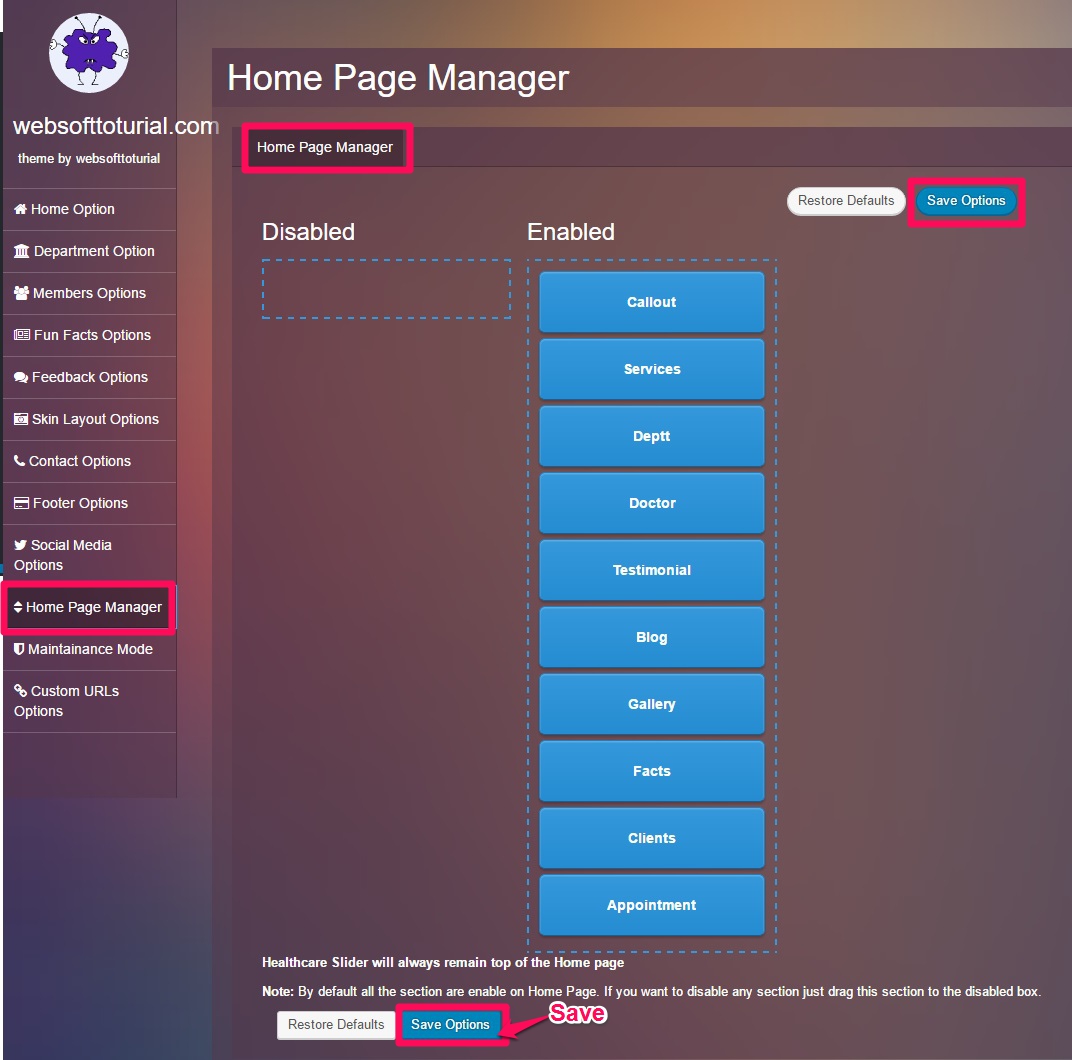 Homepage-manager