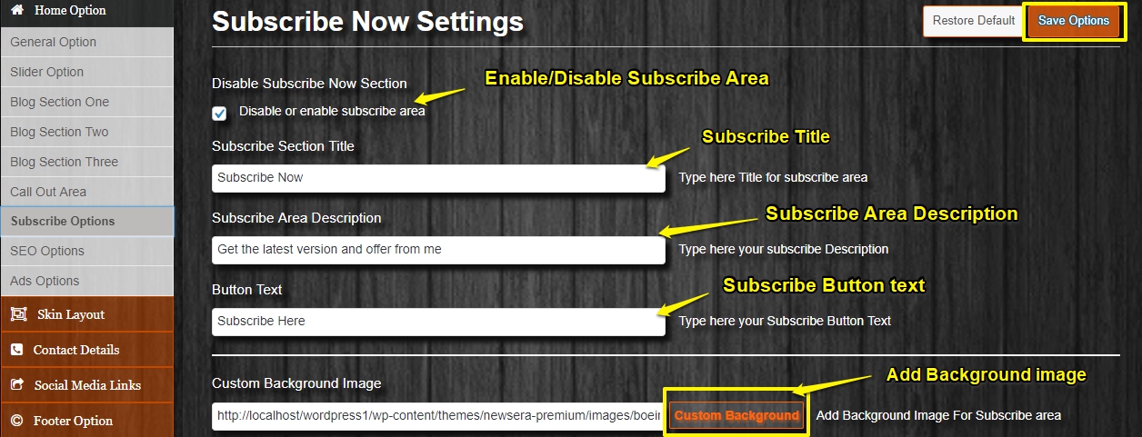 subscribe-setting