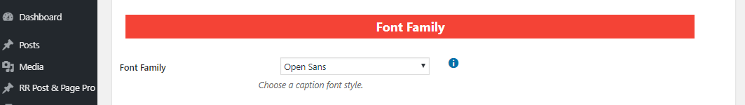 Font-Family-setting