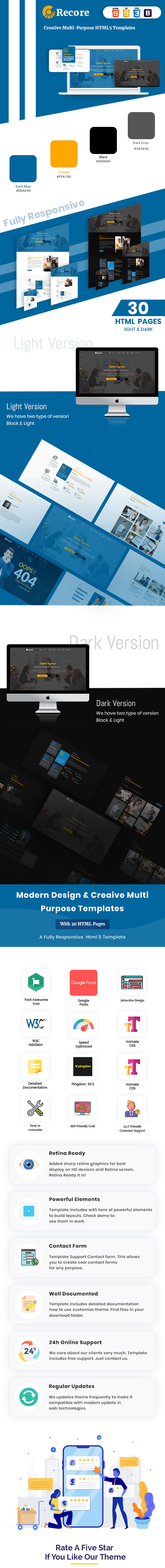 Recore - Resposnive HTML Template