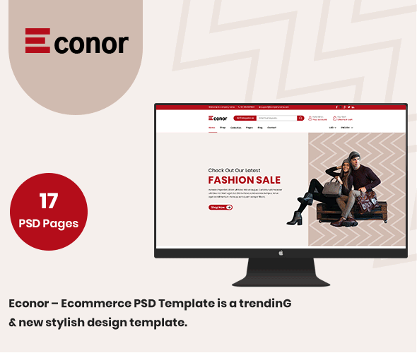 Econor – Ecommerce PSD Template