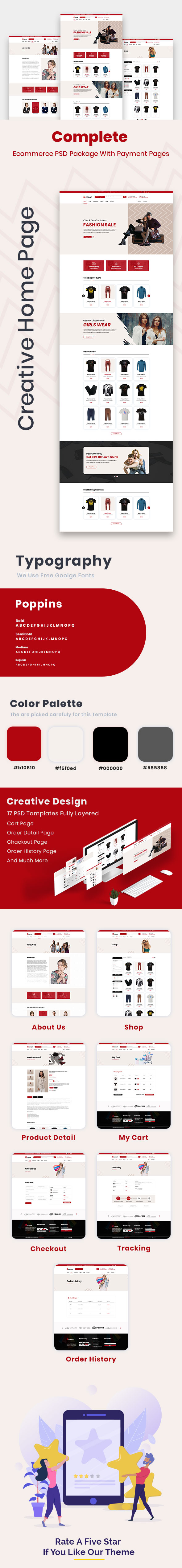 Econor – Ecommerce PSD Template