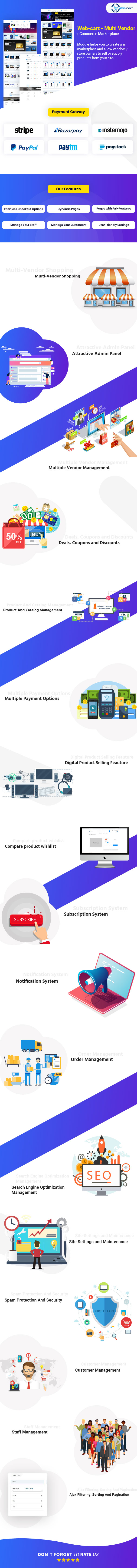 Web-cart - Multi Vendor eCommerce Marketplace