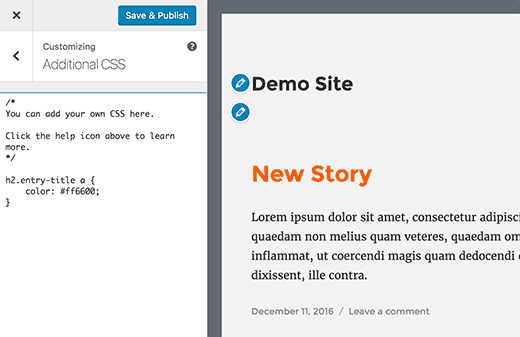 css-preview-How-To-Customize-WordPress-site-By-Adding-Custom-CSS