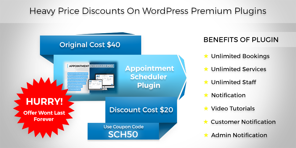 Heavy Prices Discounts On WordPress Premium Plugin