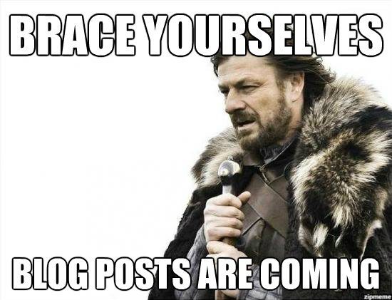 blogging is important for your business meme featuring ned stark