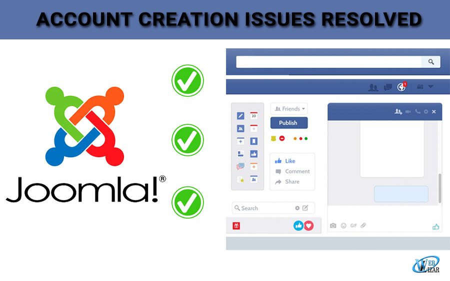Account Creation Issues Resolved Through Joomla